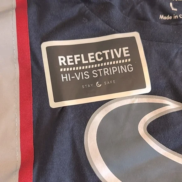 NWT [Buffalo Outdoors] x NFL Houston Texans Reflective Safety Workwear Shirt - Picture 6 of 9